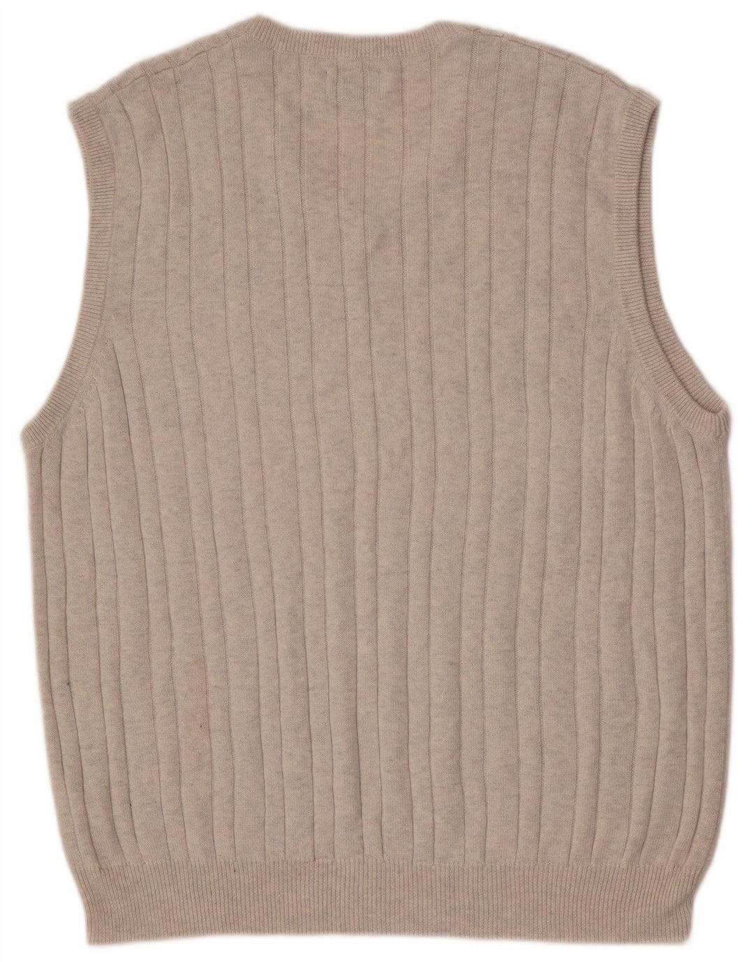 Marks & Spencer Camiseta sin mangas de corte regular para hombre, talla grande, algodón gris