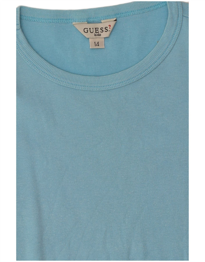 GUESS Camiseta gráfica para niña 13-14 años Azul Algodón