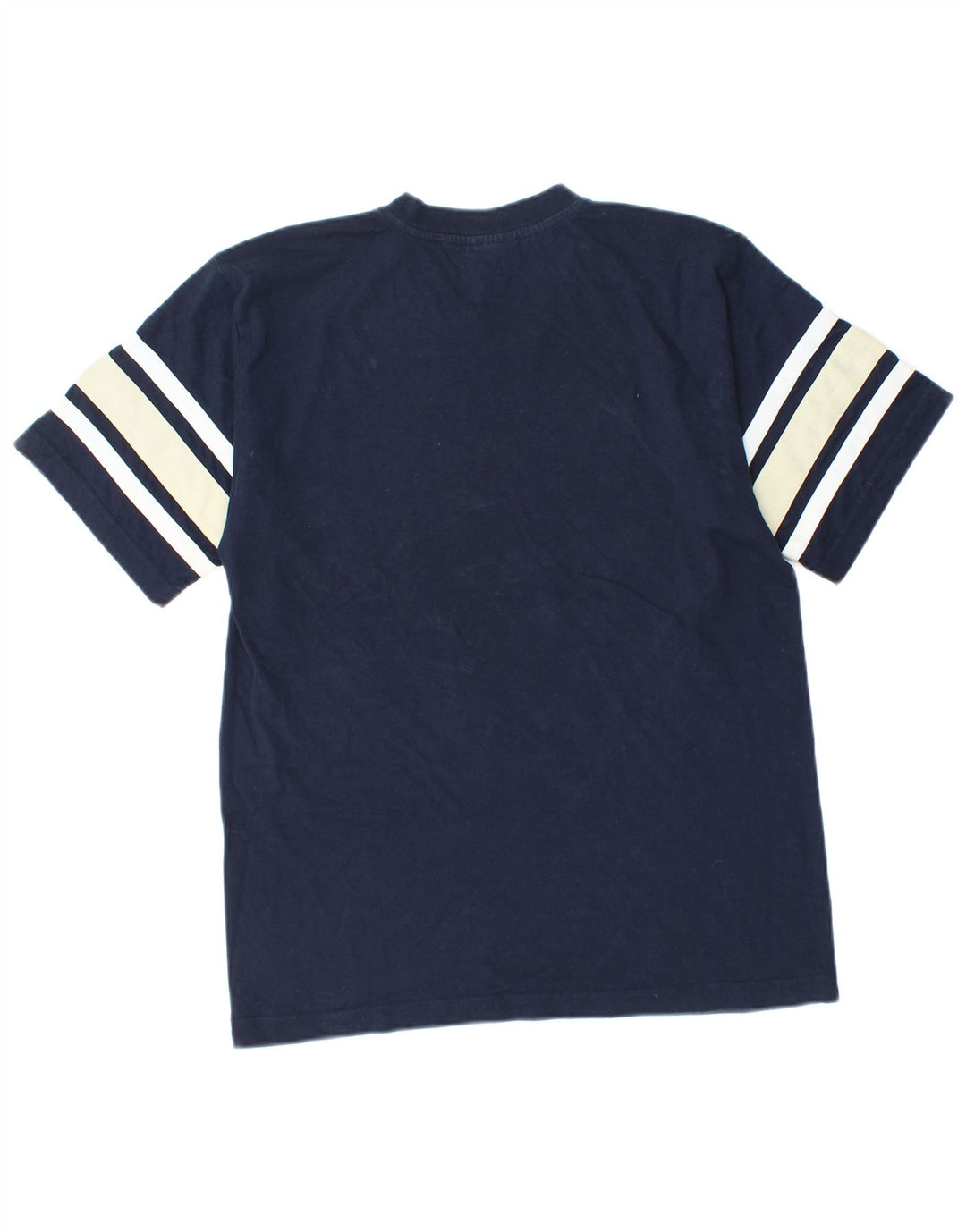 CHAMPION Camiseta gráfica para hombre Top Small Azul marino Colorblock Algodón