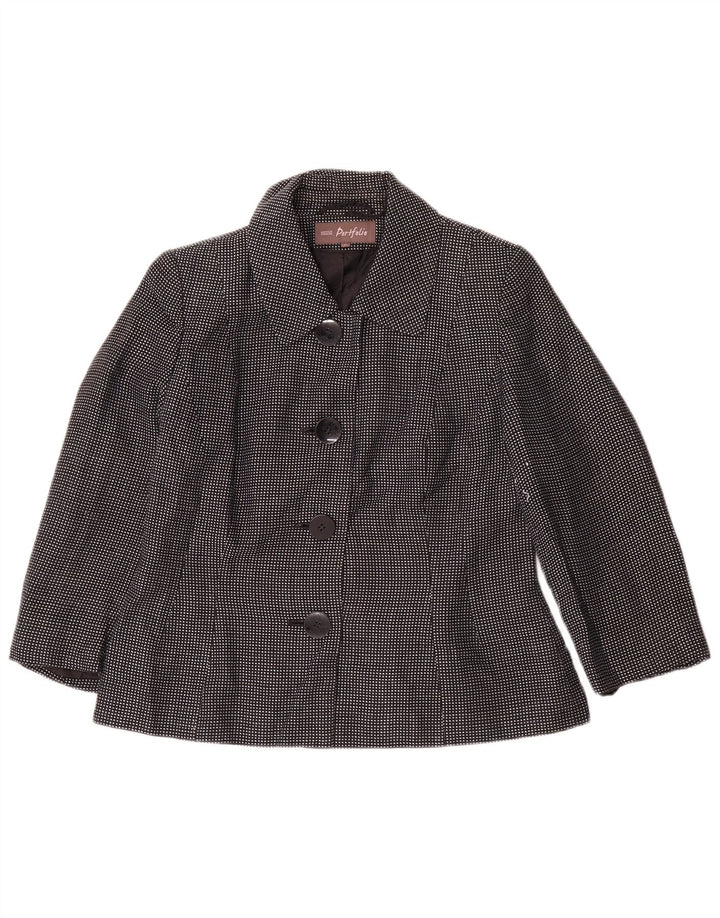 Marks & Spencer Chaqueta tipo blazer de 4 botones para mujer UK 44 Azul marino mediano