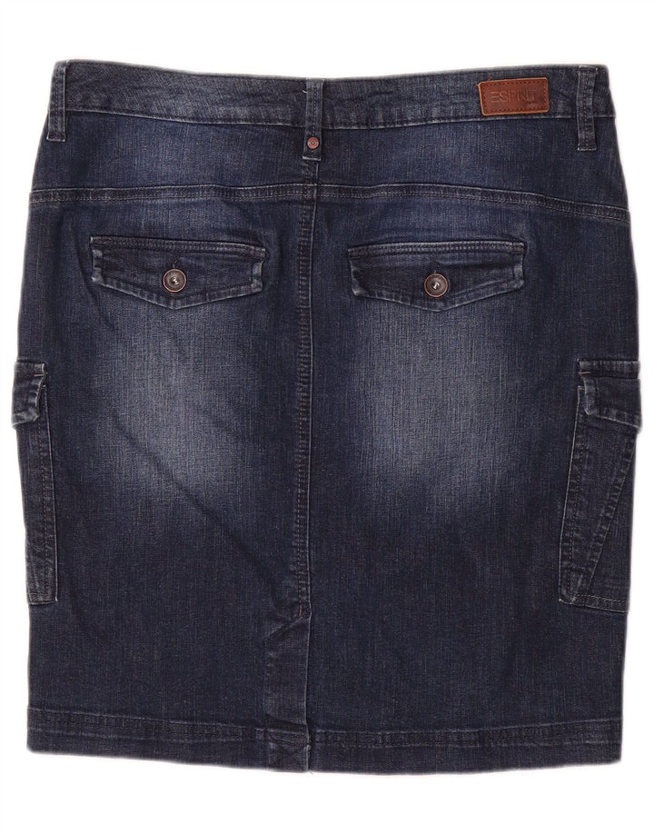 Esprit Falda Cargo De Mezclilla W30 Algodón Azul Medio