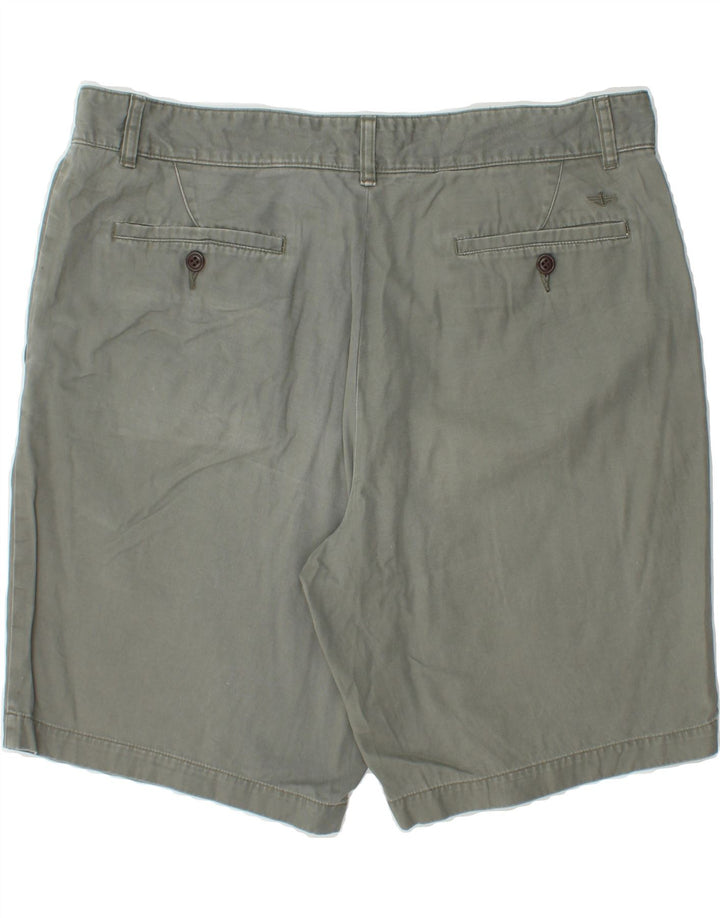 DOCKERS Mens Chino Shorts W38 XL Grey Cotton Vintage Dockers and Second-Hand Dockers from Messina Hembry 