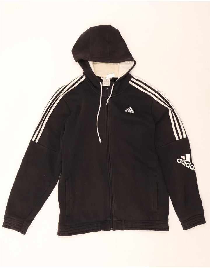 Nike Sudadera con capucha y cremallera gráfica para hombre, talla grande, poliéster negro