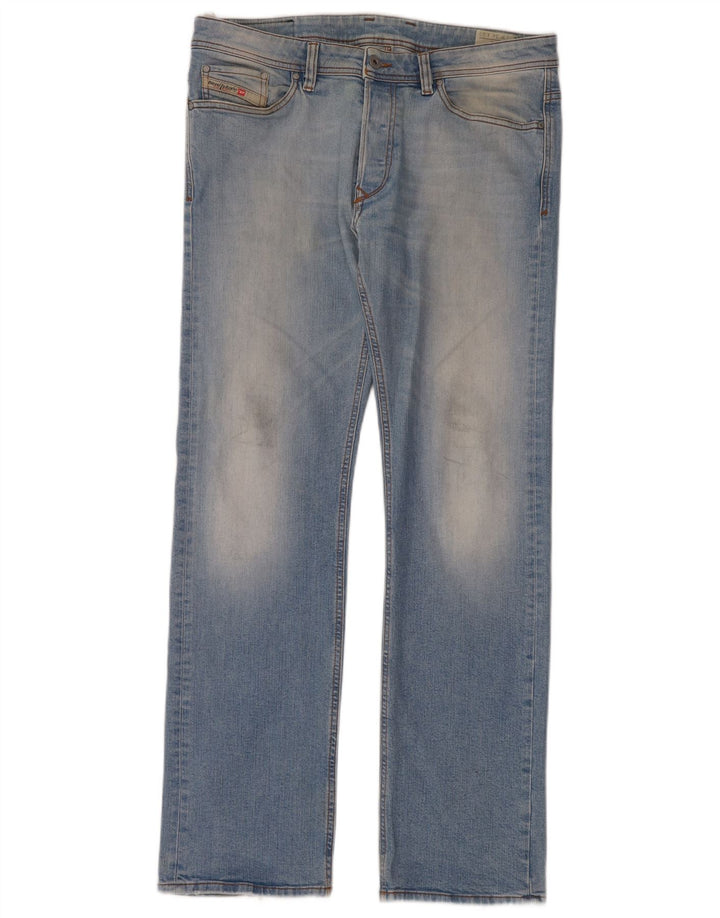 Diesel Hombre Viker Vaqueros Rectos W34 L32 Algodón Azul