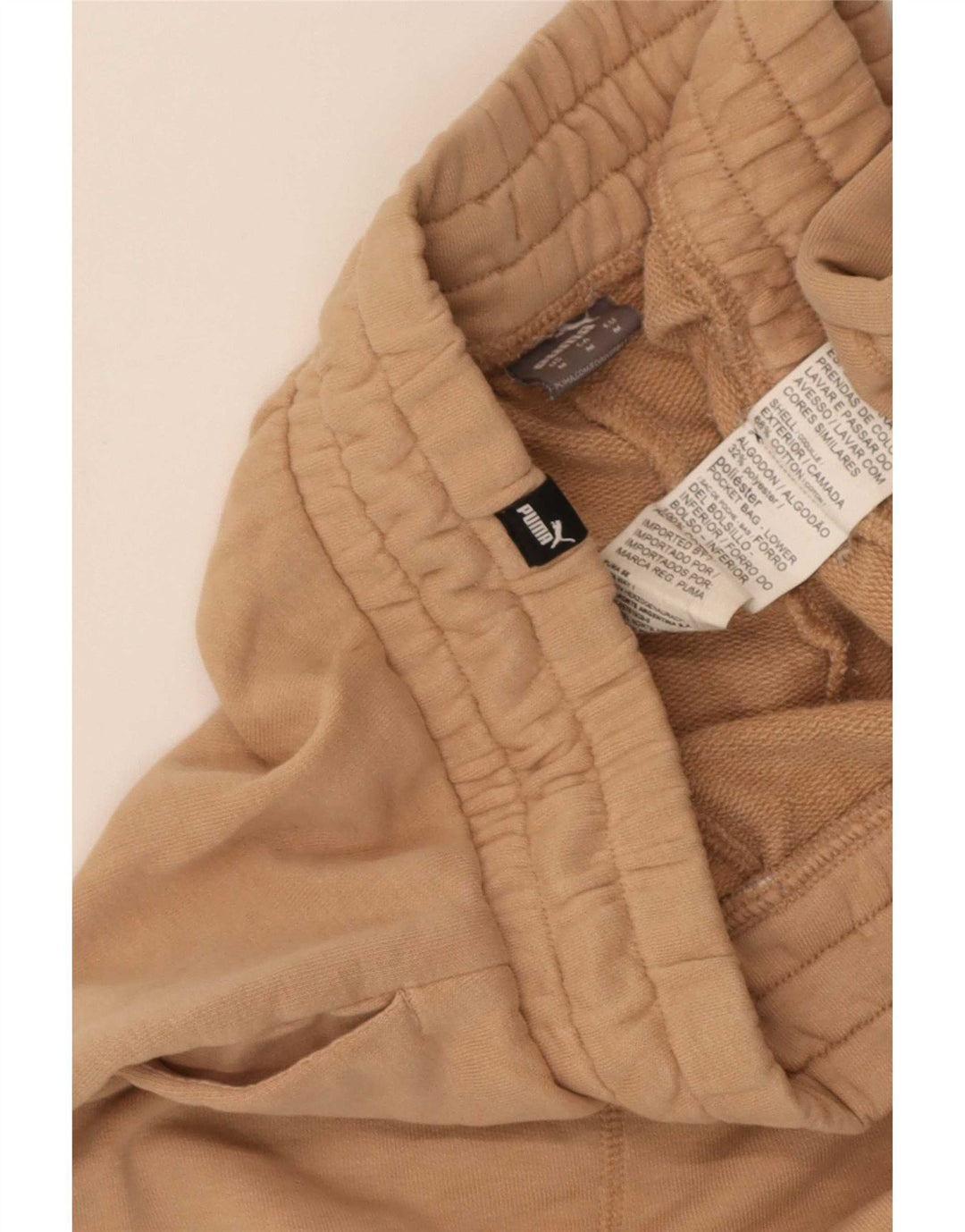 Pantalones De Chándal Puma De Algodón Beige Medio Hombre
