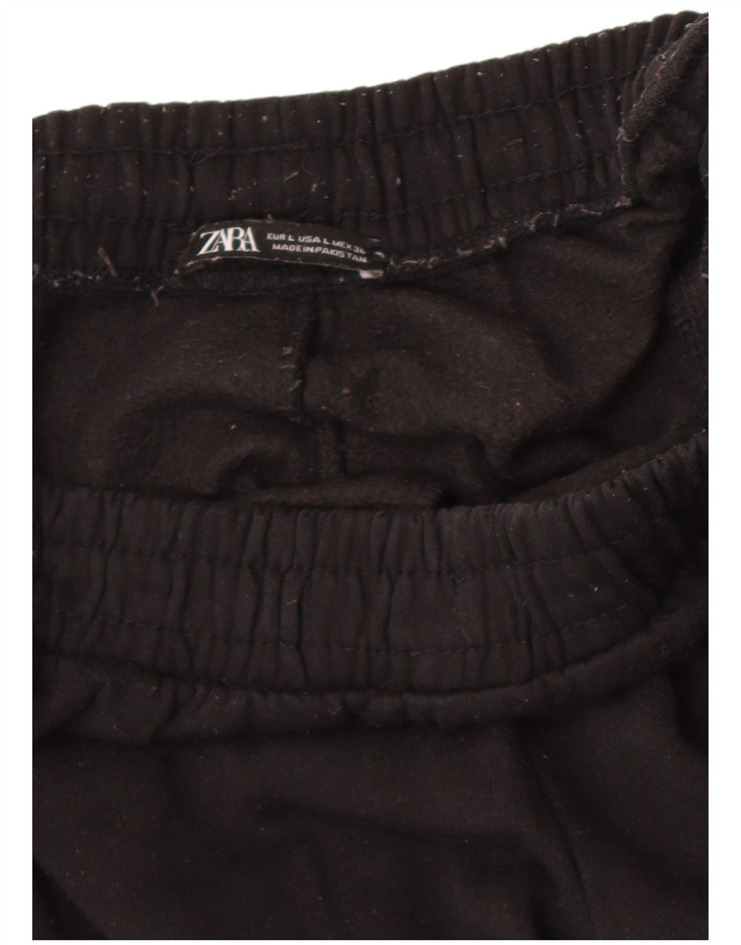 Zara Hombre Pantalones De Chándal Joggers Large Negro