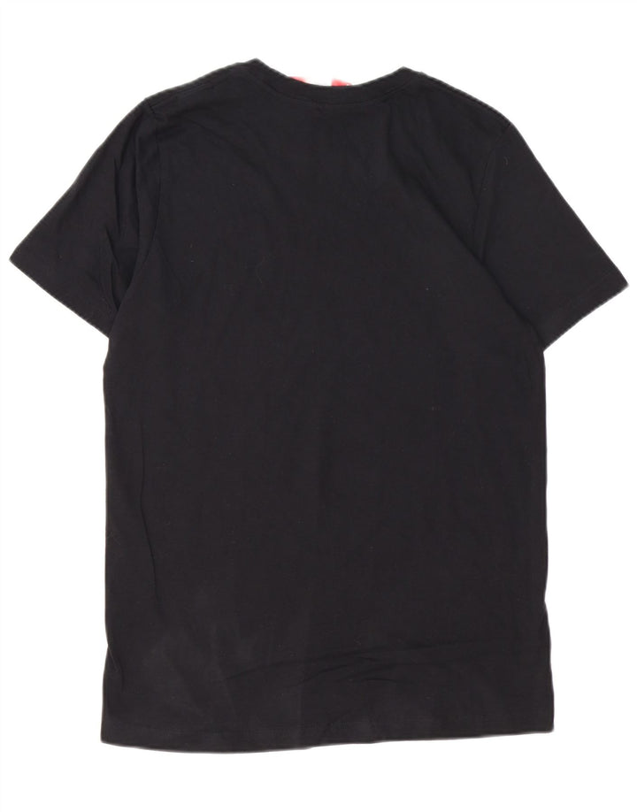 NIKE Camiseta ajustada con gráfico para hombre, talla grande, algodón negro