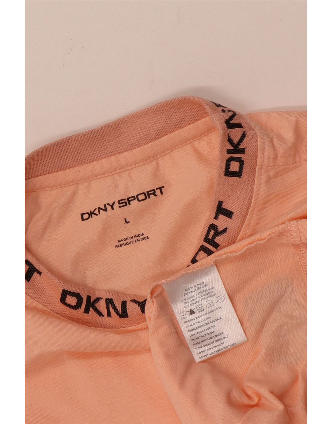 Dkny Camiseta gráfica para hombre Top grande de algodón rosa