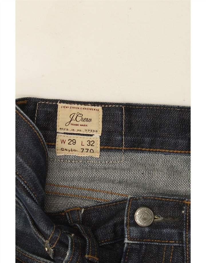 J. CREW Vaqueros rectos 770 para hombre W29 L32 Azul marino
