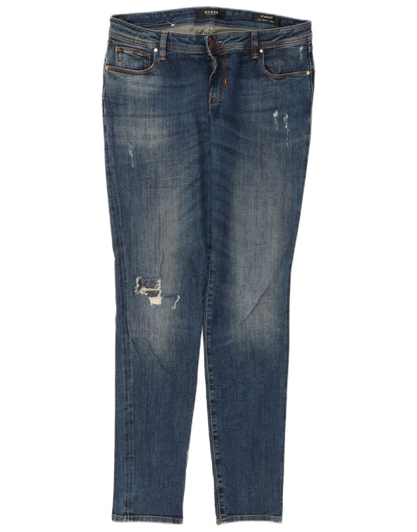 Vaqueros Guess Mujer Starlet Distressed Low Skinny W30 L32 Algodón Azul