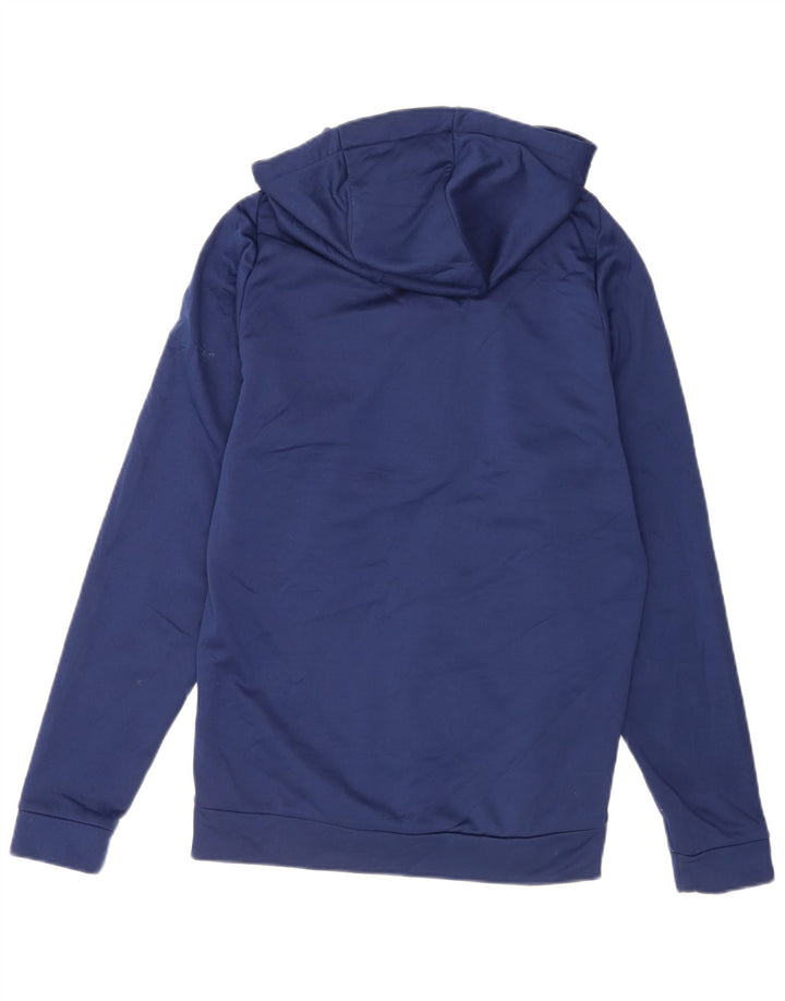 Nike Mens Dri Fit Zip Sudadera con capucha suéter pequeño azul marino poliéster