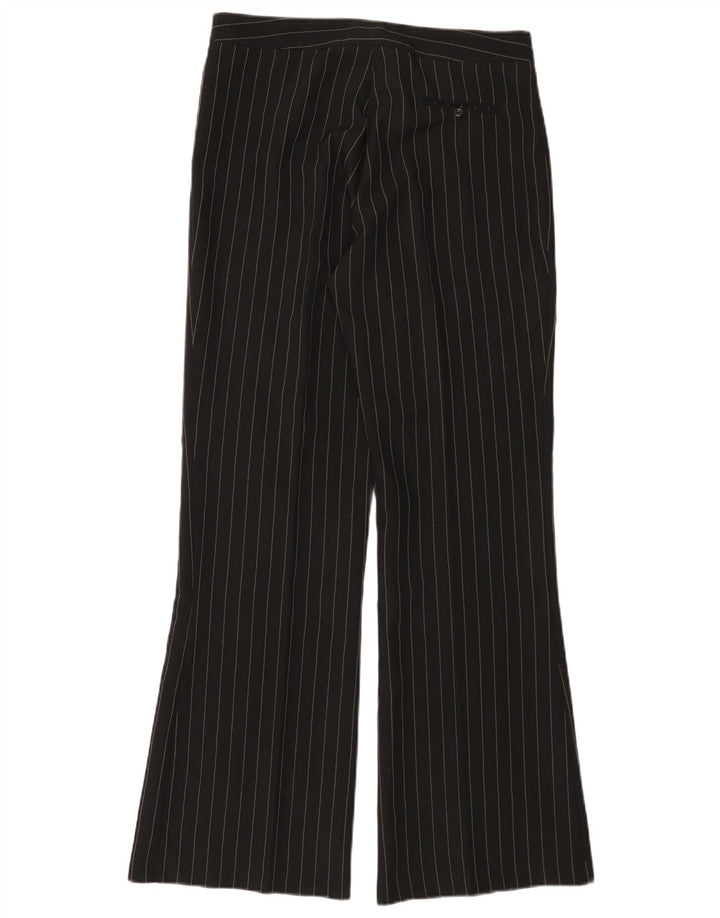 A WEAR Pantalones casuales con corte de bota para mujer UK 14 Medium W30 L32 Black Stripes