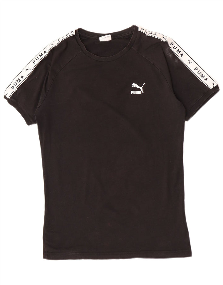 Camiseta Puma Graphic Top Medium Black Colorblock para hombre