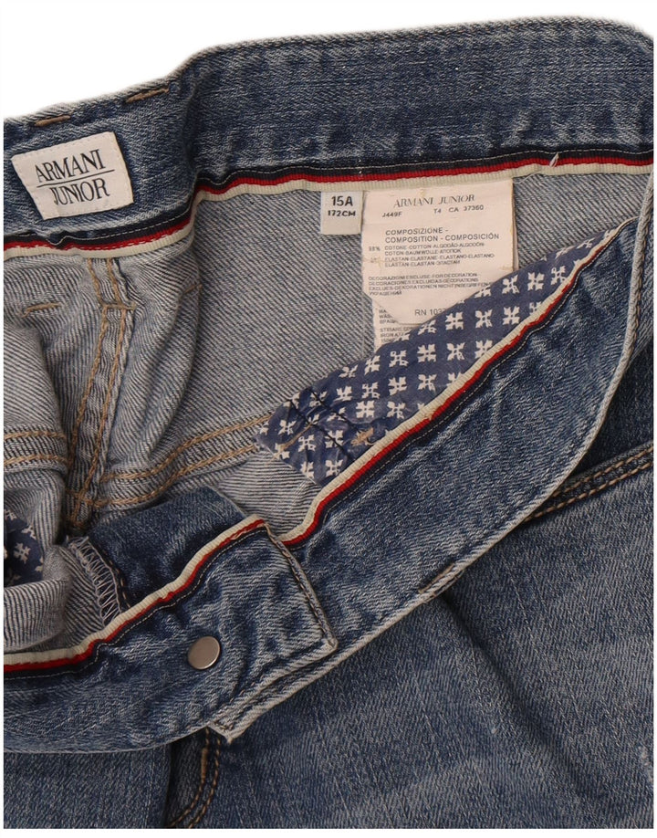 Armani Junior Shorts vaqueros para niño 14-15 años W30 Algodón azul