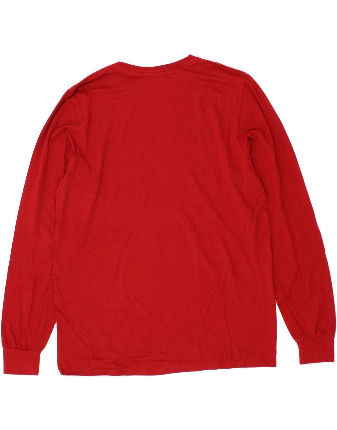 RUSSELL ATHLETIC Mens Arkansas Graphic Top Long Sleeve Medium Red Cotton Vintage Russell Athletic and Second-Hand Russell Athletic from Messina Hembry 