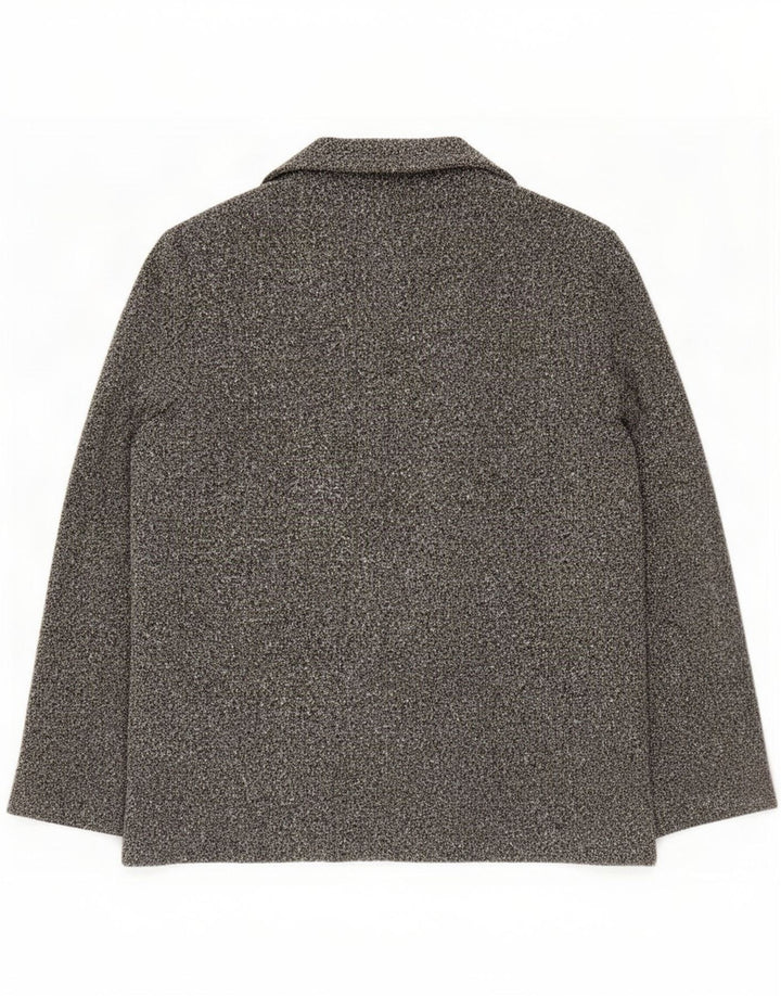 Marks & Spencer Chaqueta tipo blazer abierta para mujer UK 20 2XL Poliéster moteado gris