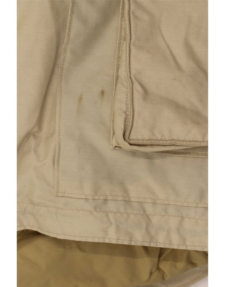 Woolrich Abrigo acolchado con capucha para hombre UK 36 Small Beige