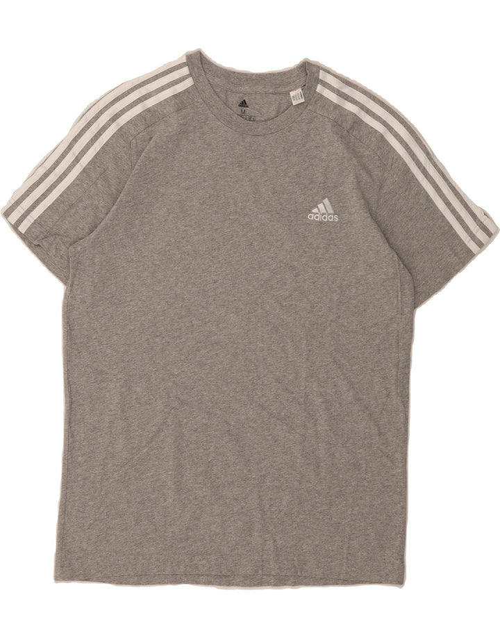 ADIDAS Mens T-Shirt Top Medium Grey Cotton Vintage Adidas and Second-Hand Adidas from Messina Hembry 