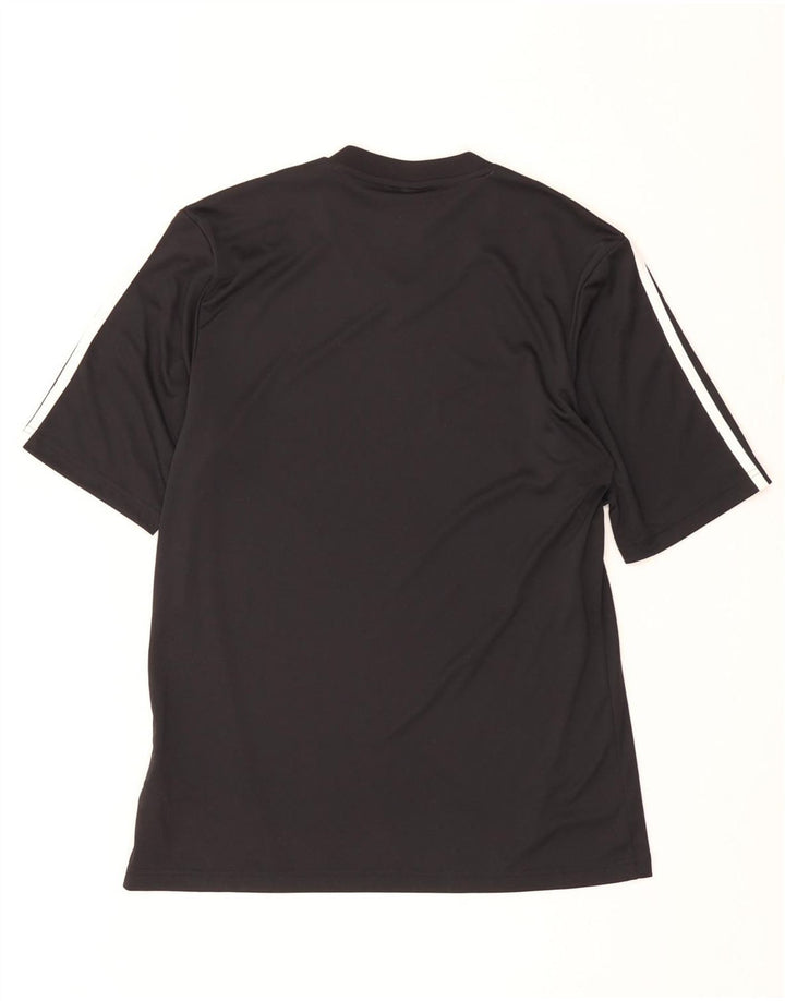 Adidas Mens Climalite Camiseta Top Medio Negro Poliéster