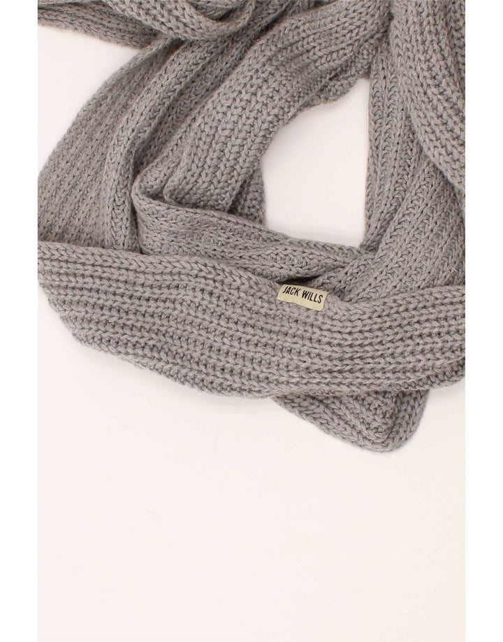 Jack Wills Bufanda de punto para mujer, talla única, gris