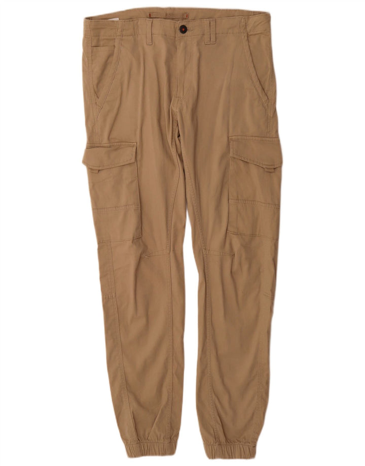 Jack & Jones Mens Joggers Cargo Pantalones W33 L34 Beige
