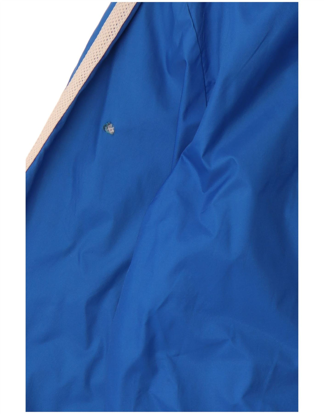 ADIDAS Chaqueta impermeable con capucha gráfica para hombre UK 38 Medium Blue Nylon