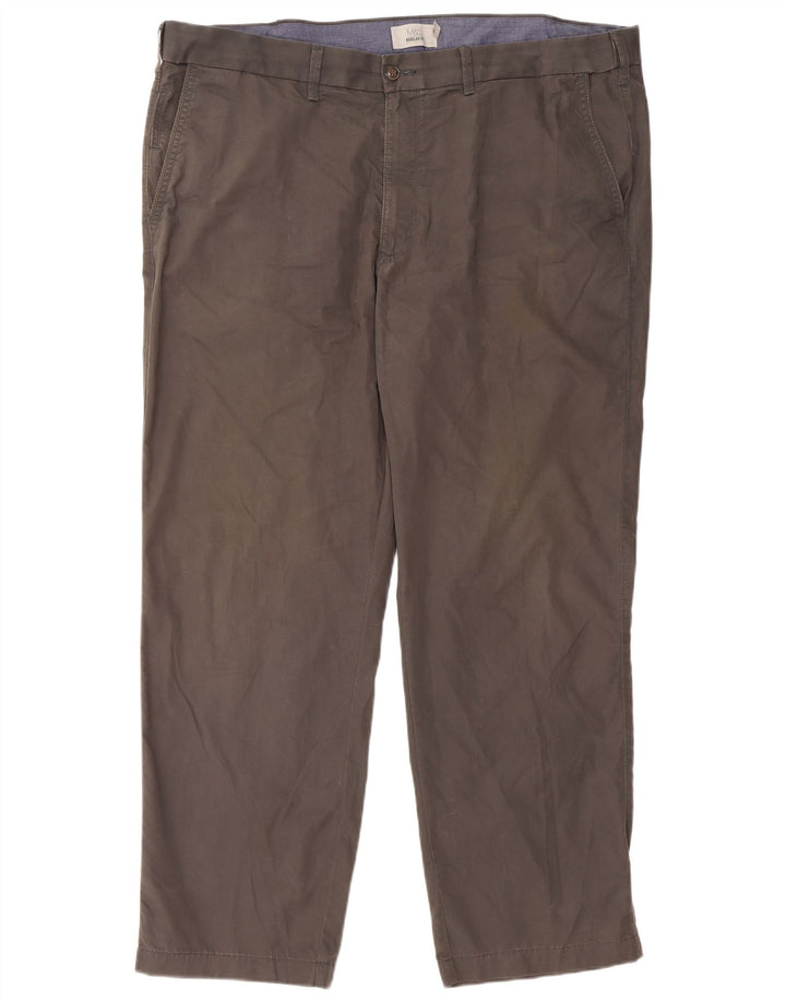 Marks & Spencer Pantalón chino de corte regular para hombre W42 L29 Algodón gris