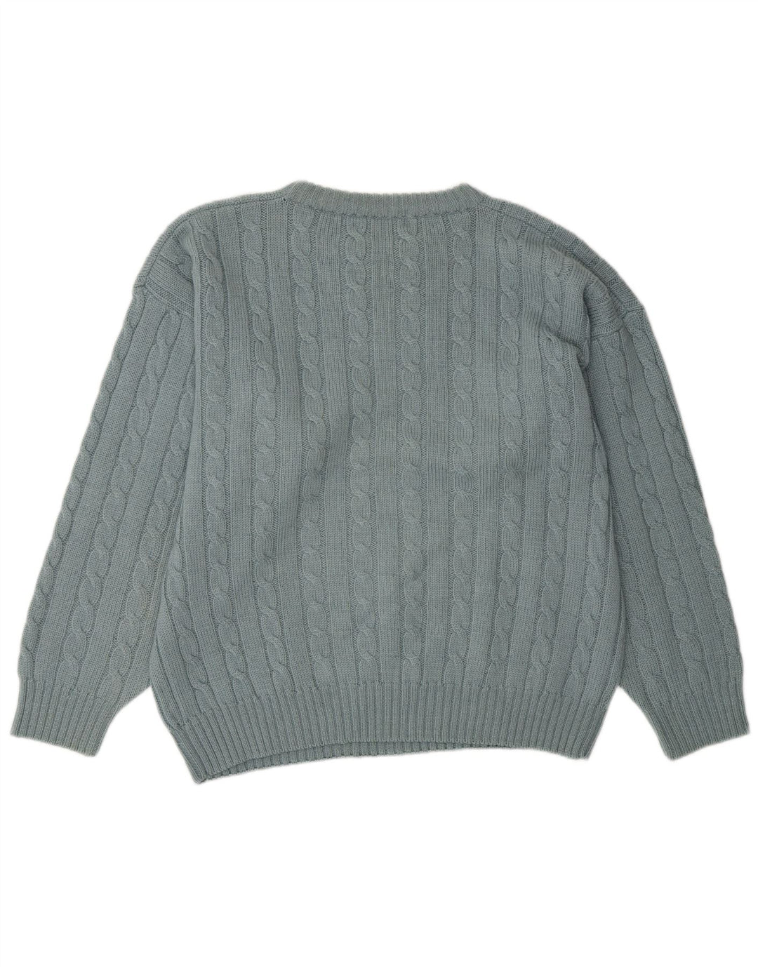 FILA Jersey holgado con cuello redondo para hombre IT 50 Medium Blue Wool