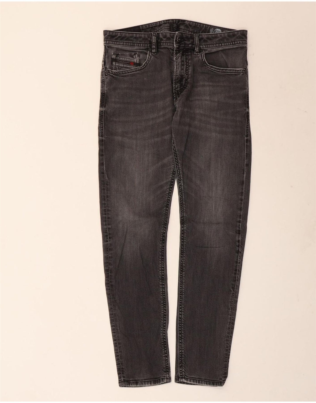 Diesel Hombre Thanaz Slim Jeans W32 L30 Algodón Gris