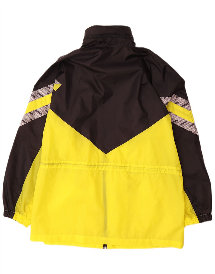 Saller Mens Graphic Rain Jacket UK 36 Small Amarillo Colorblock Poliamida