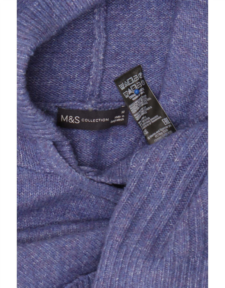 Marks & Spencer Suéter de gran tamaño con capucha para mujer UK 44 Medio Púrpura
