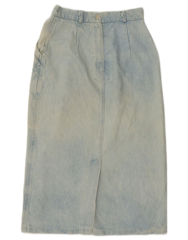 Falda vaquera vintage para mujer mediana W28 algodón azul