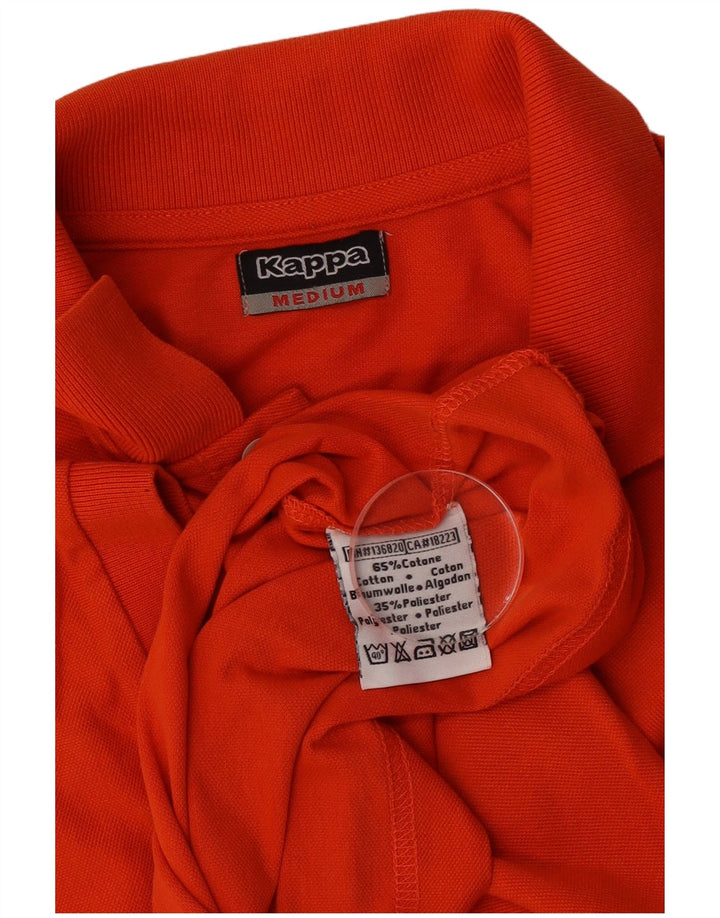 Polo Kappa Hombre Naranja Medio Algodón