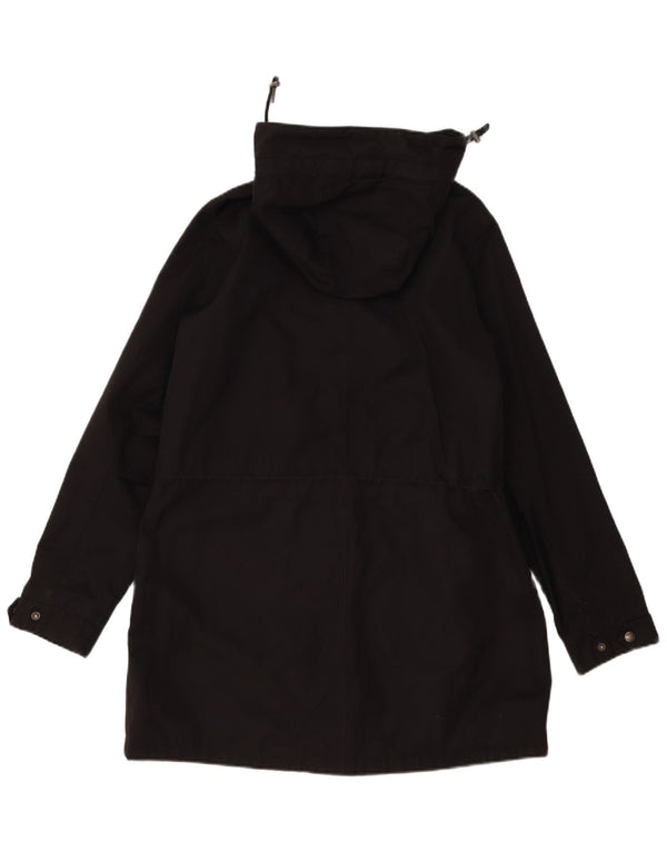 Parka con capucha para mujer Fat Face UK 40 Medium Black Cotton