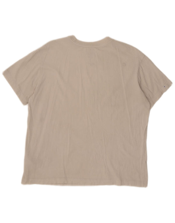Nike Camiseta holgada para hombre Top mediano de algodón blanco roto