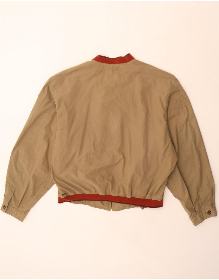 Chaqueta bomber vintage para hombre IT 52 XL Algodón beige