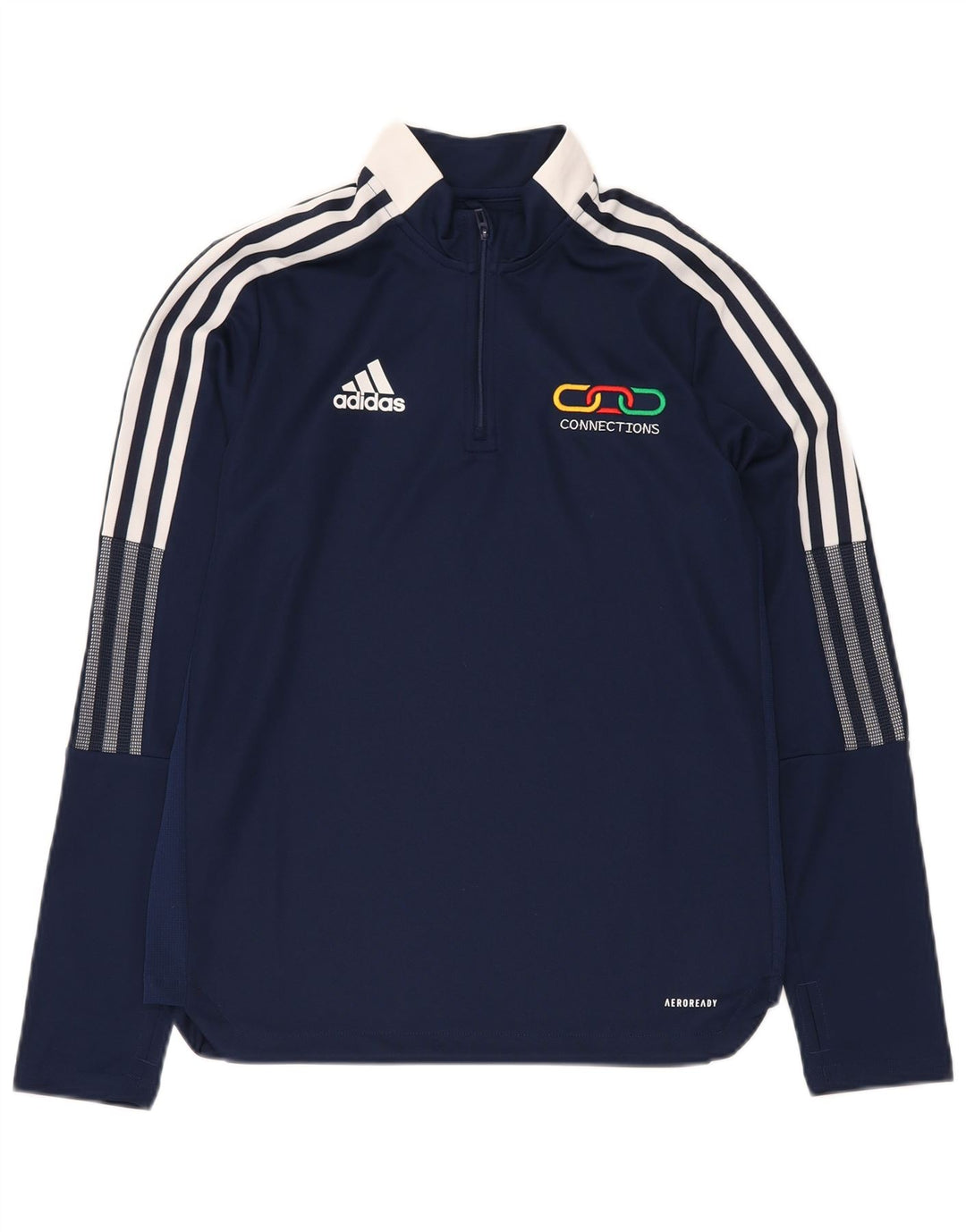 ADIDAS Camiseta de chándal Aeroready Graphic Pullover para niños 13-14 años Azul Marino