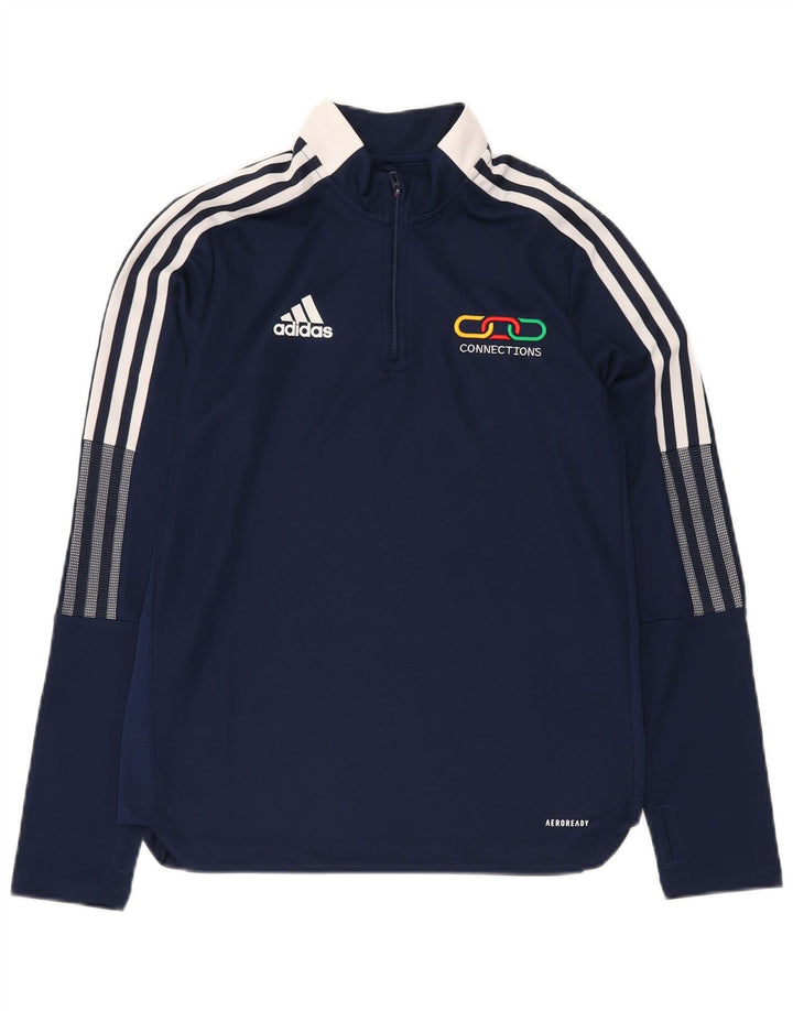 ADIDAS Camiseta de chándal Aeroready Graphic Pullover para niños 13-14 años Azul Marino