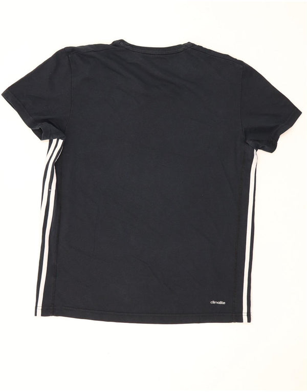 Adidas Mens Climalite Camiseta Top Mediano Negro