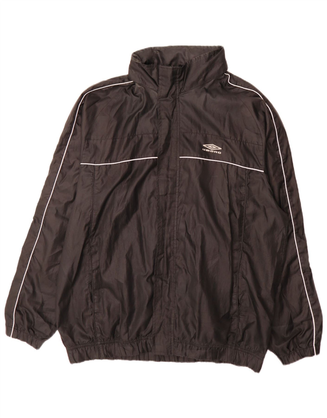Umbro Hombre Regular Fit Chándal Top Chaqueta Grande Negro Poliéster Deportes