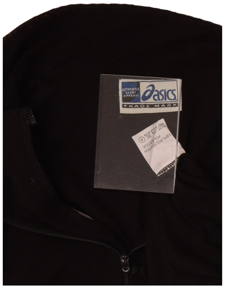 Asics - Chándal con cremallera y cuello para hombre, talla 2XL, poliéster negro