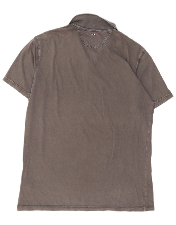 NAPAPIJRI Polo para hombre de algodón gris grande