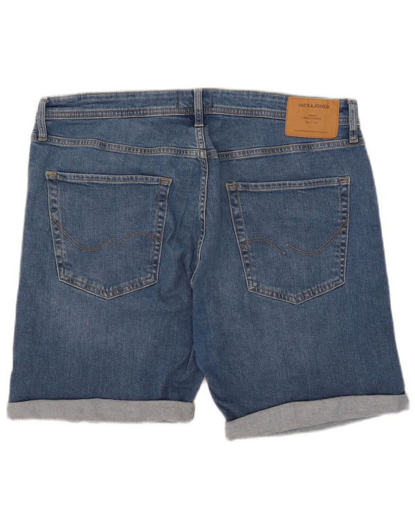 Jack & Jones Chris - Pantalones cortos vaqueros de corte relajado para hombre XL W38 Algodón azul
