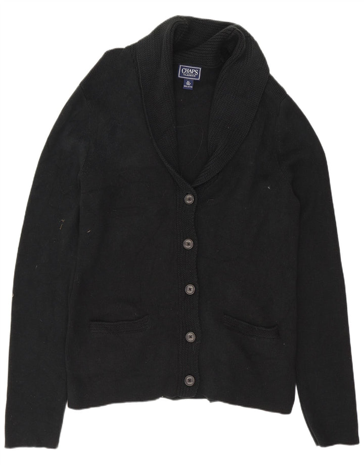 CHAPS Suéter Cárdigan para Mujer UK 18 XL Algodón Negro