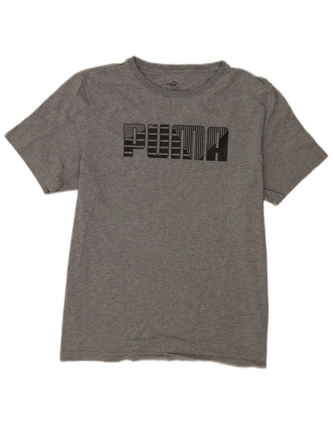 Puma - Camiseta gráfica para hombre, talla grande, algodón gris