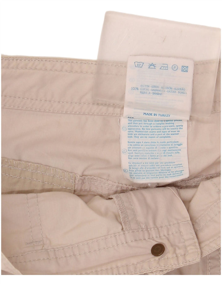 Pantalones cortos chinos Champion para mujer medianos W30 algodón beige