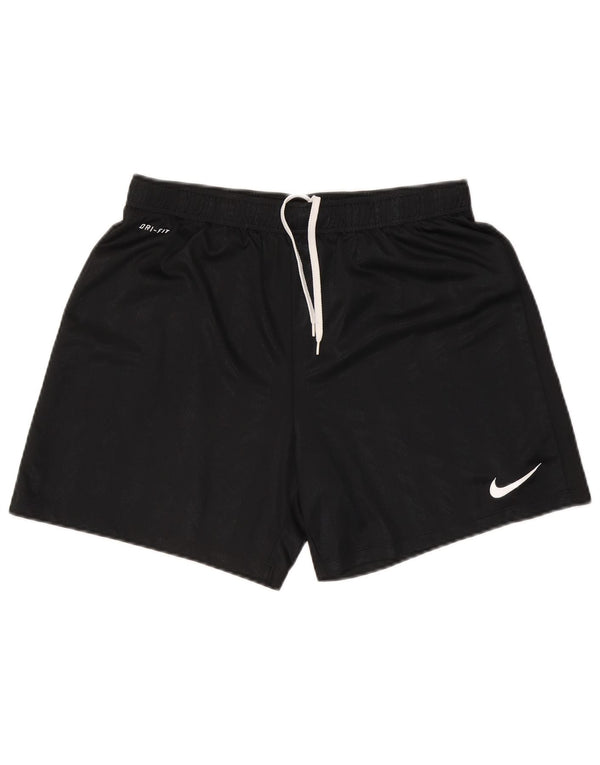 Nike Dri Fit - Pantalones cortos deportivos para hombre (poliéster a rayas), color negro