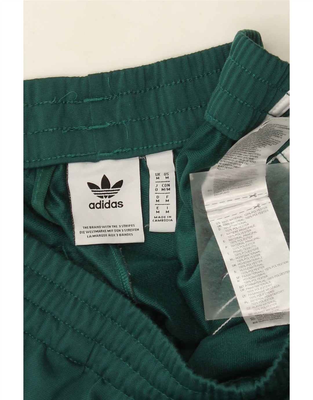Pantalón De Chándal Adidas Hombre Verde Medio Poliéster