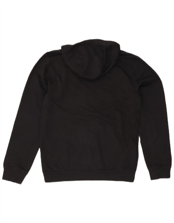 Adidas Hombre Sudadera Con Capucha Gráfica Jersey De Algodón Negro Mediano