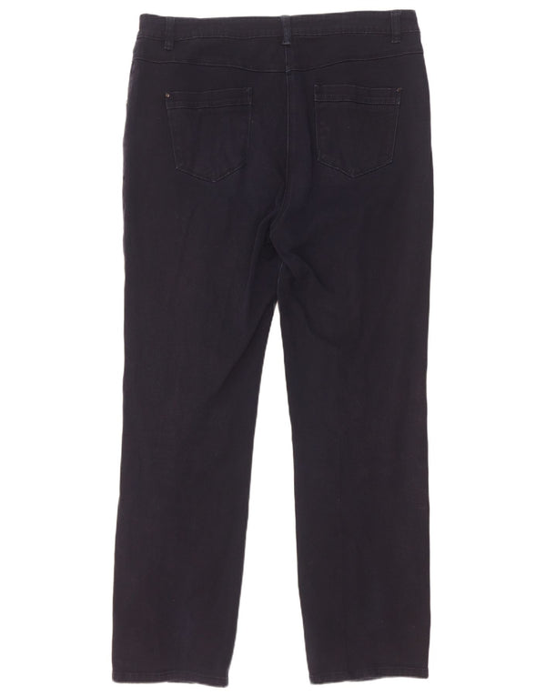 M&Co Vaqueros rectos para mujer UK 40 Large W34 L30 Algodón azul marino